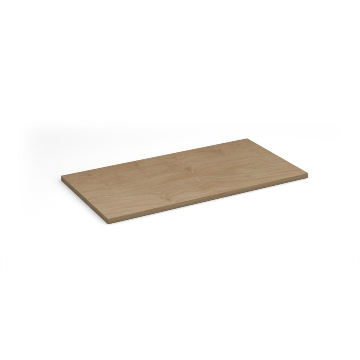 Flux modular storage double wooden top shelf - Kendal oak - view 1