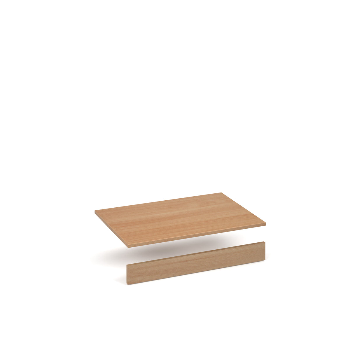 Flux top and plinth finishing panels for double locker units 800mm wide - Beech - view 1