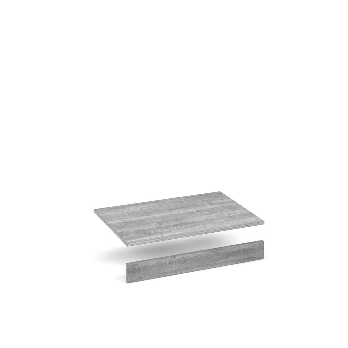 Flux top and plinth finishing panels for double locker units 800mm wide - Grey Oak - view 1