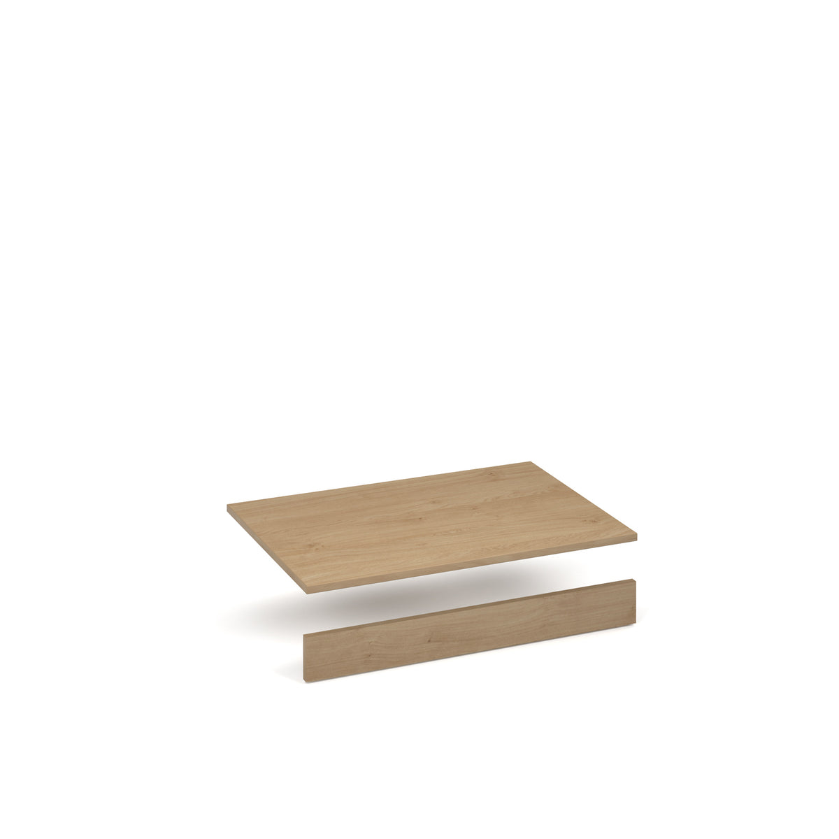 Flux top and plinth finishing panels for double locker units 800mm wide - Kendal oak - view 1