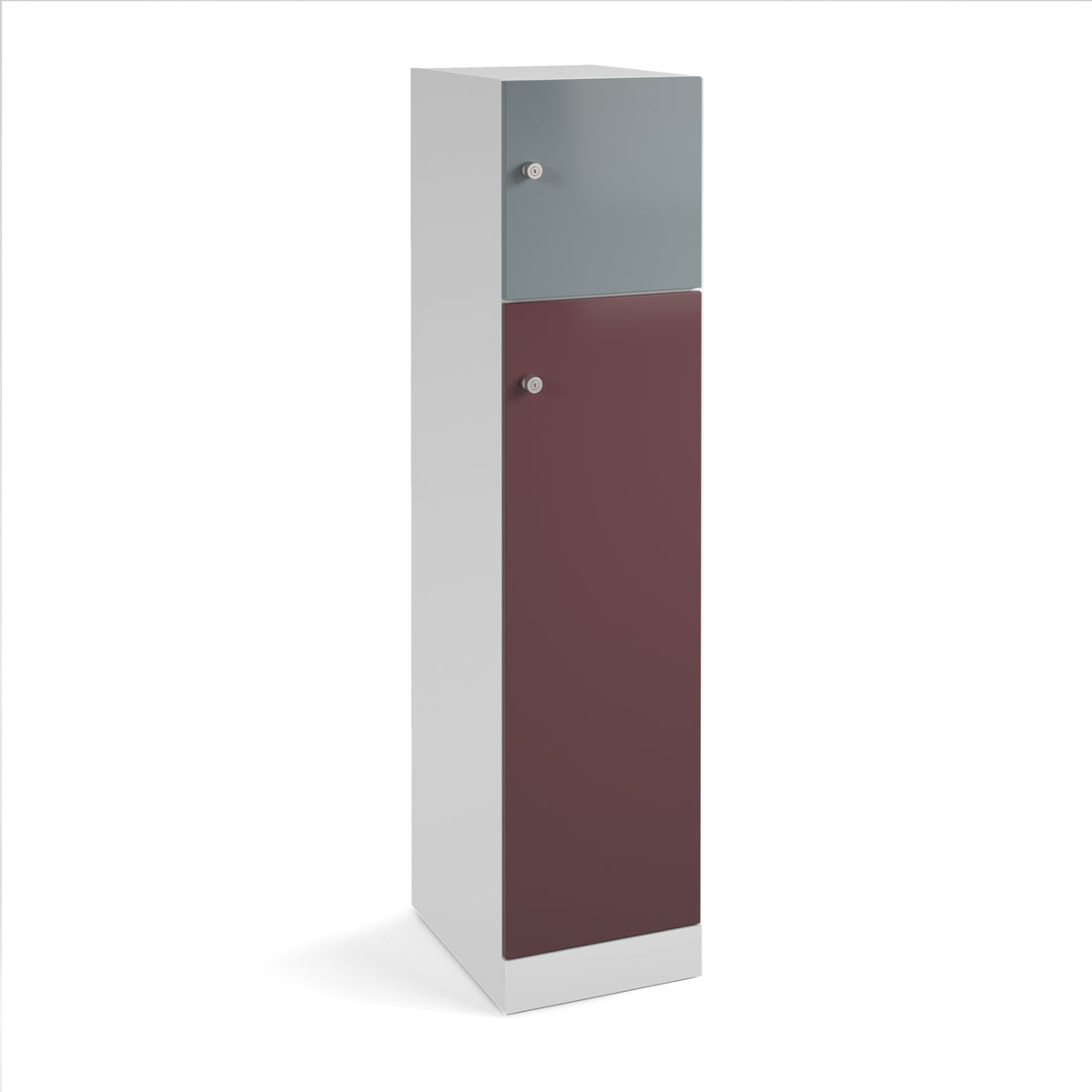 Flux 1700mm high lockers with two doors (larger lower door) - cam lock - view 1