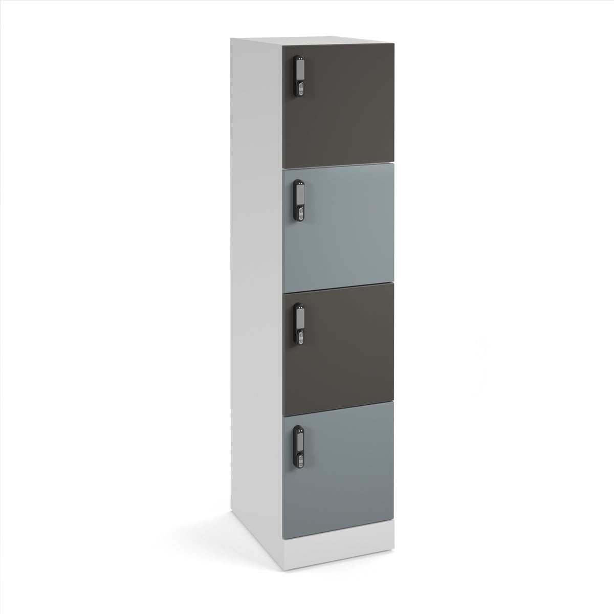 Flux 1700mm high lockers with four doors - RFID lock - view 1