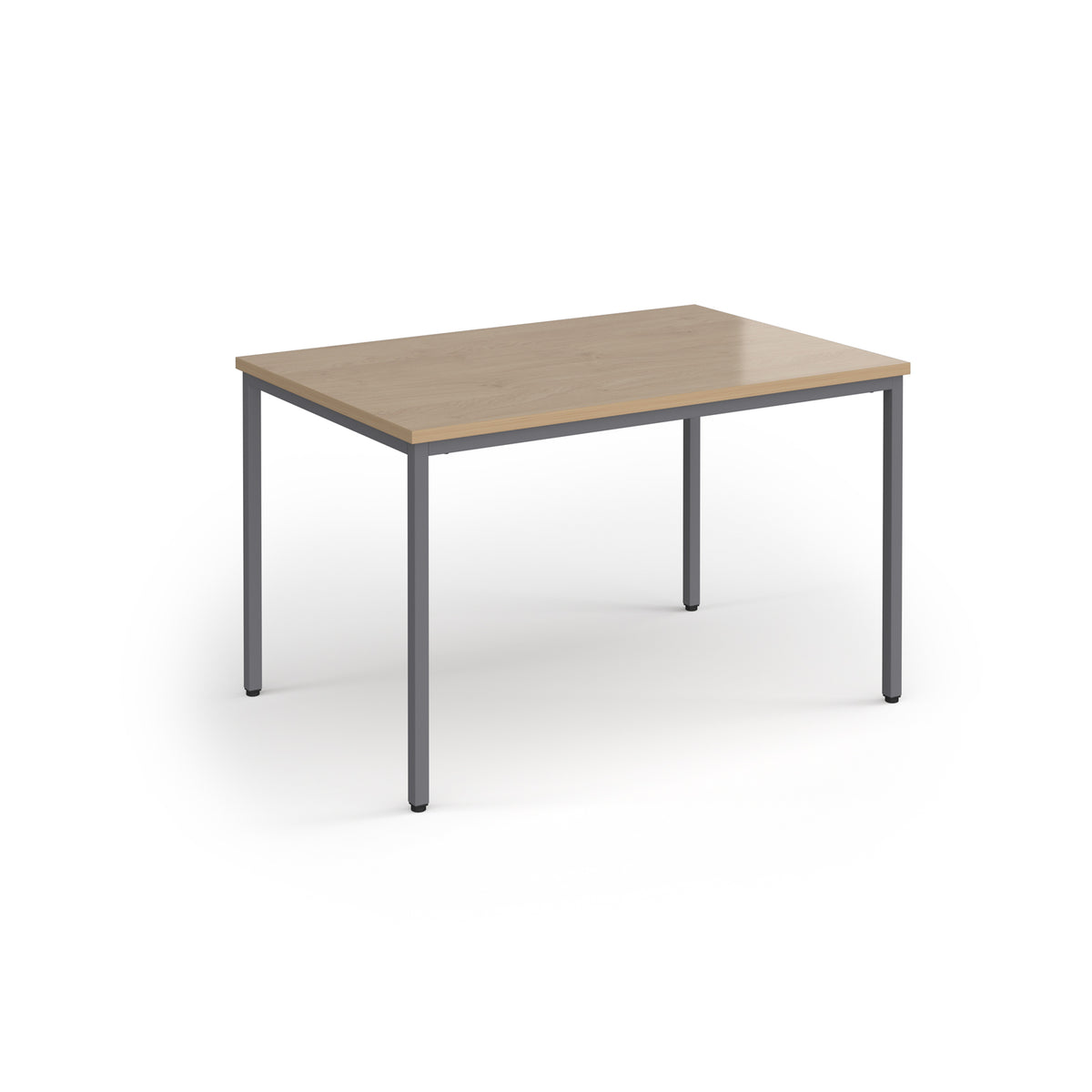 Flexi 25 rectangular table with graphite frame 1200mm x 800mm - Kendal Oak - view 1