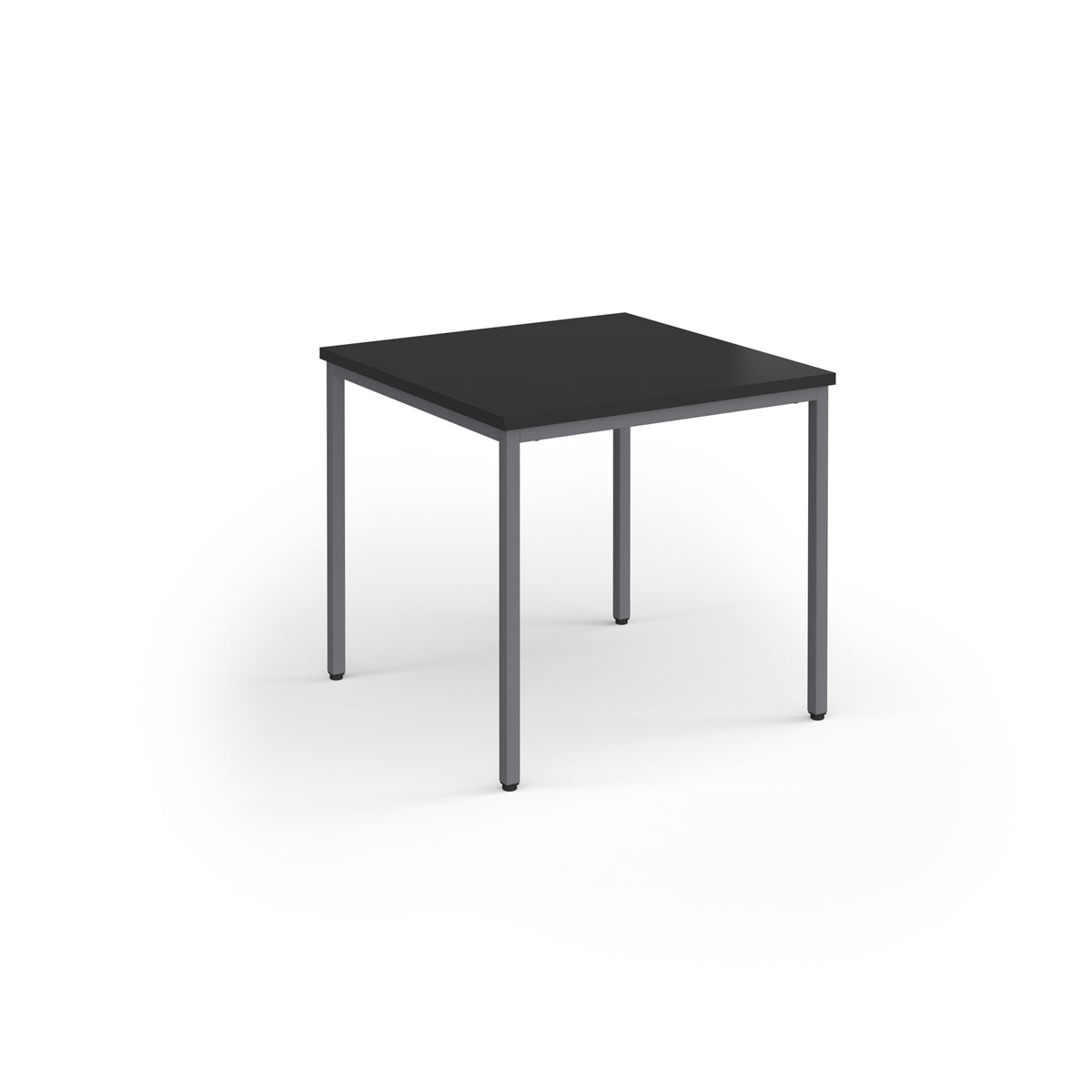 Flexi 25 square table with graphite frame 800mm x 800mm - Black - view 1