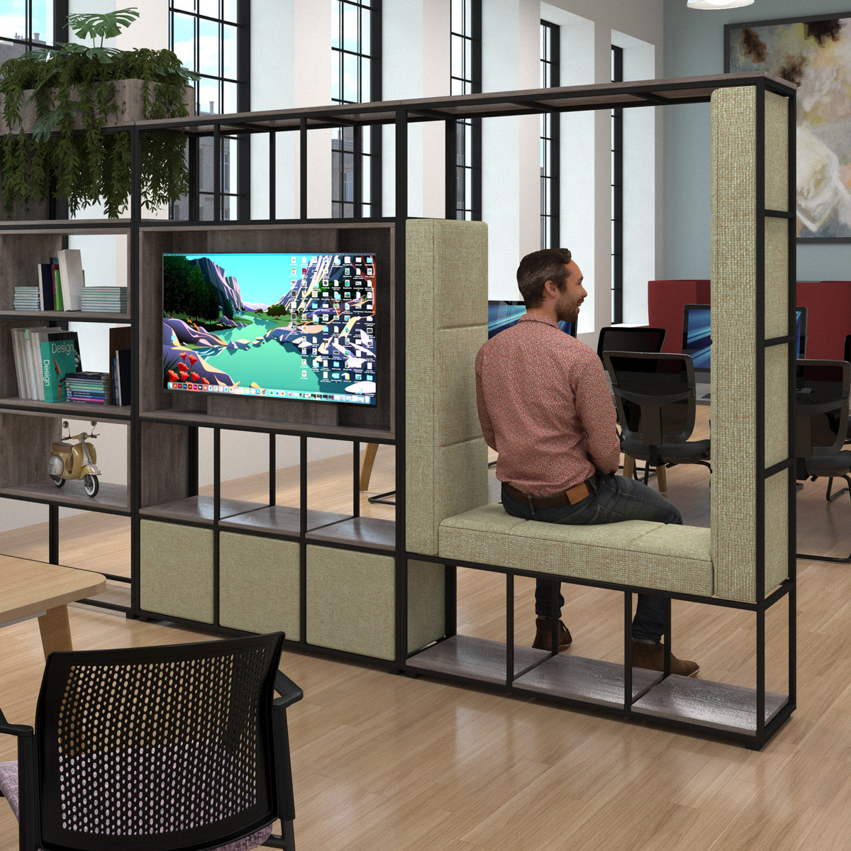 Flux modular storage single cube seat - made to order - view 4
