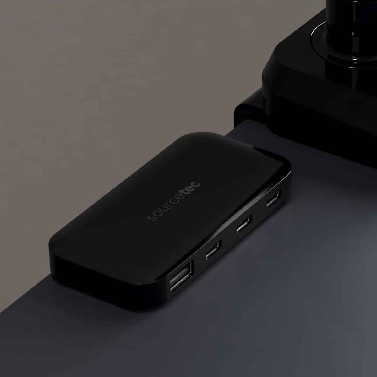 Gamma under desk power USB power 1 x USB A and 3 x USB C - black - view 2