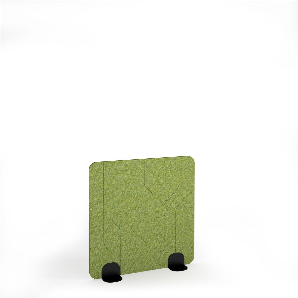 Grain Accoustic Floor Standing Metal Base Legs 1200w 1200h - Black legs, Fruit Green - view 1