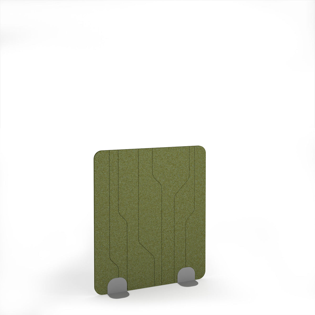 Grain Accoustic Floor Standing Metal Base Legs 1200w 1400h - Silver legs, Reed Green - view 1