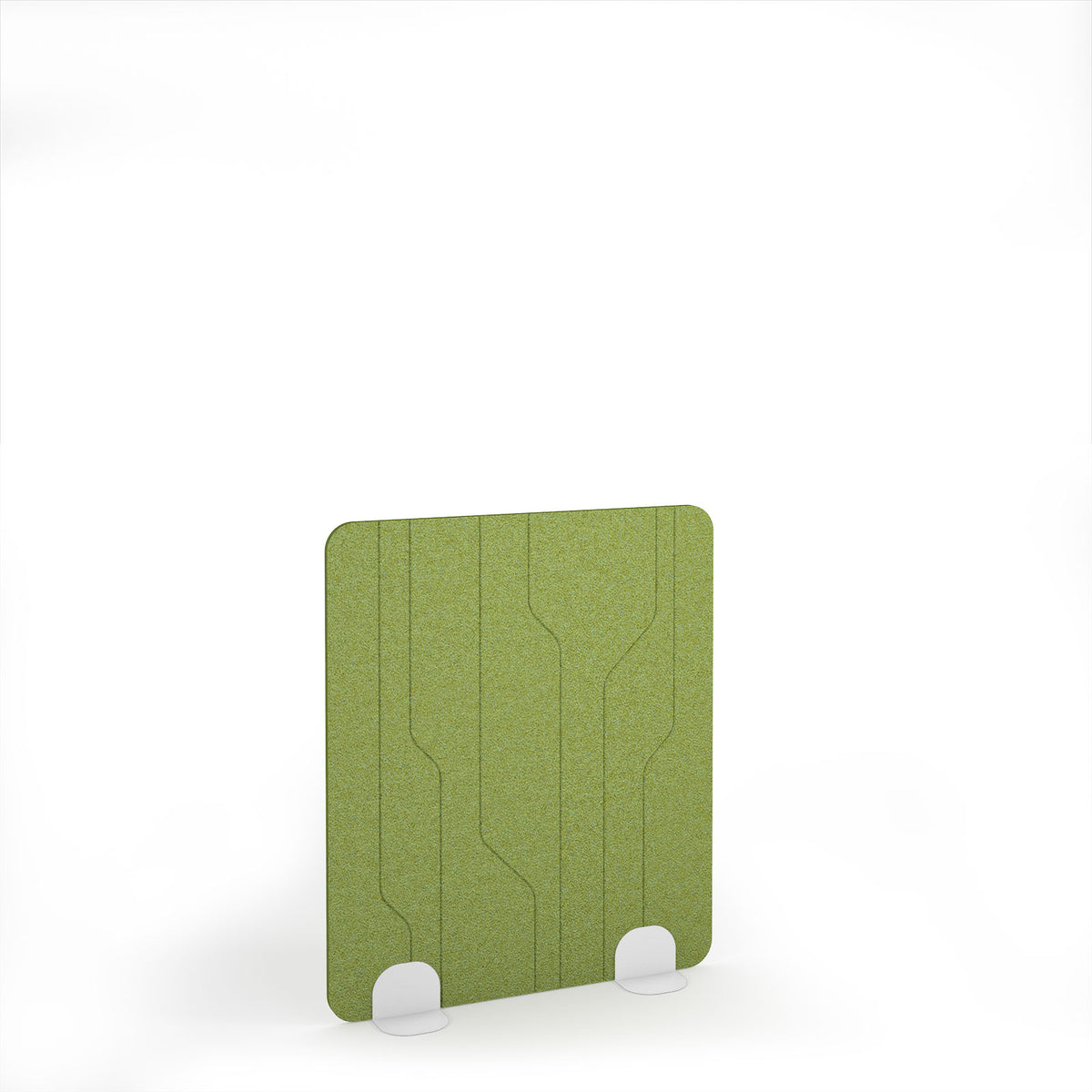 Grain Accoustic Floor Standing Metal Base Legs 1200w 1400h - White legs, Fruit Green - view 1