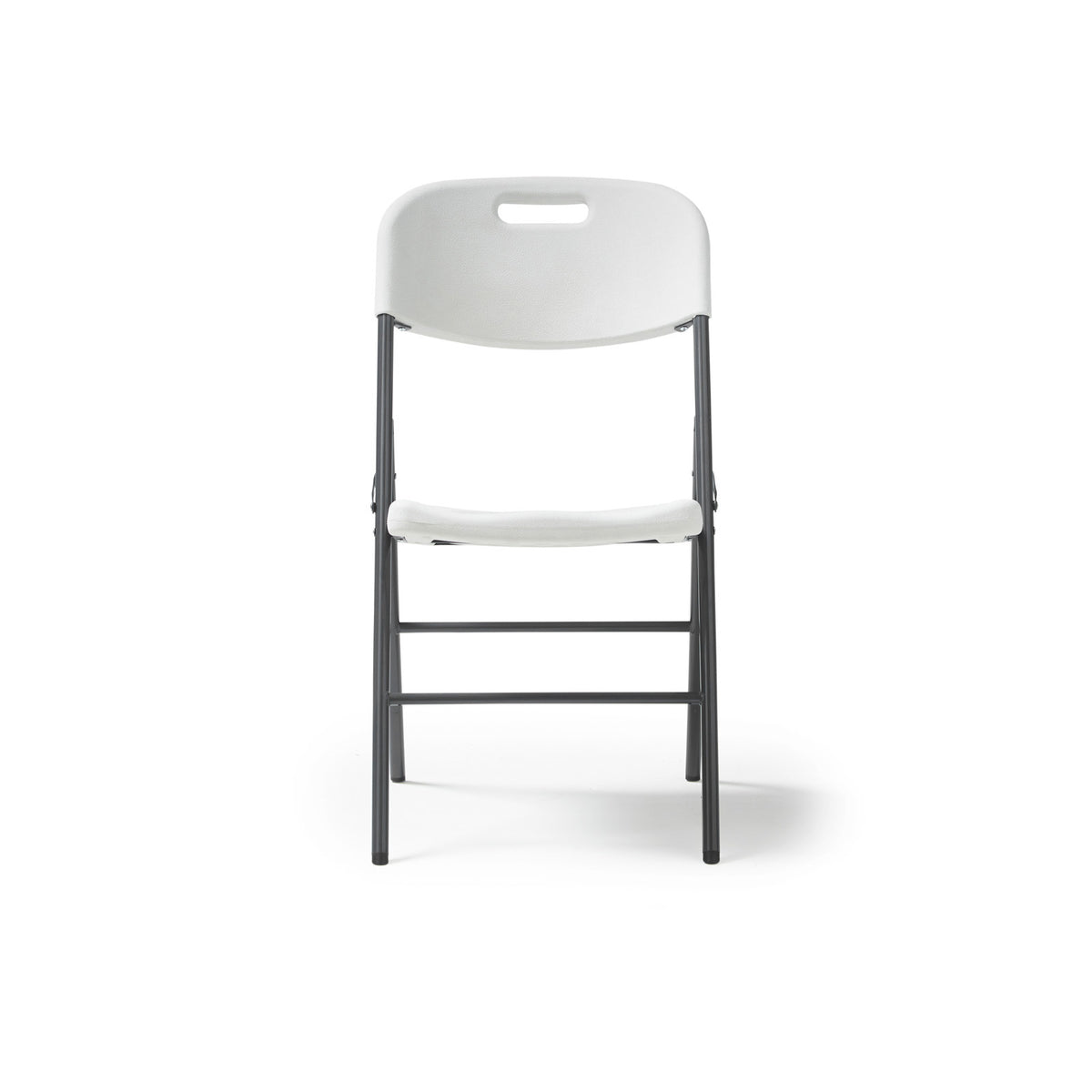 Hebe  steel folding chair with blow moulded seat and back - 4 Units per box - White - view 4
