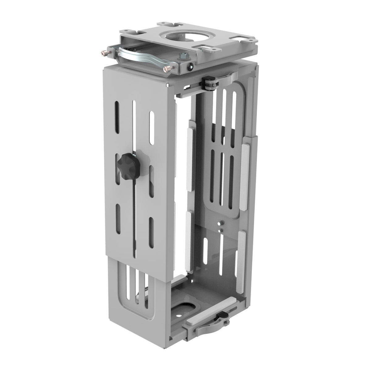 Halo large under desk CPU holder - silver - view 1