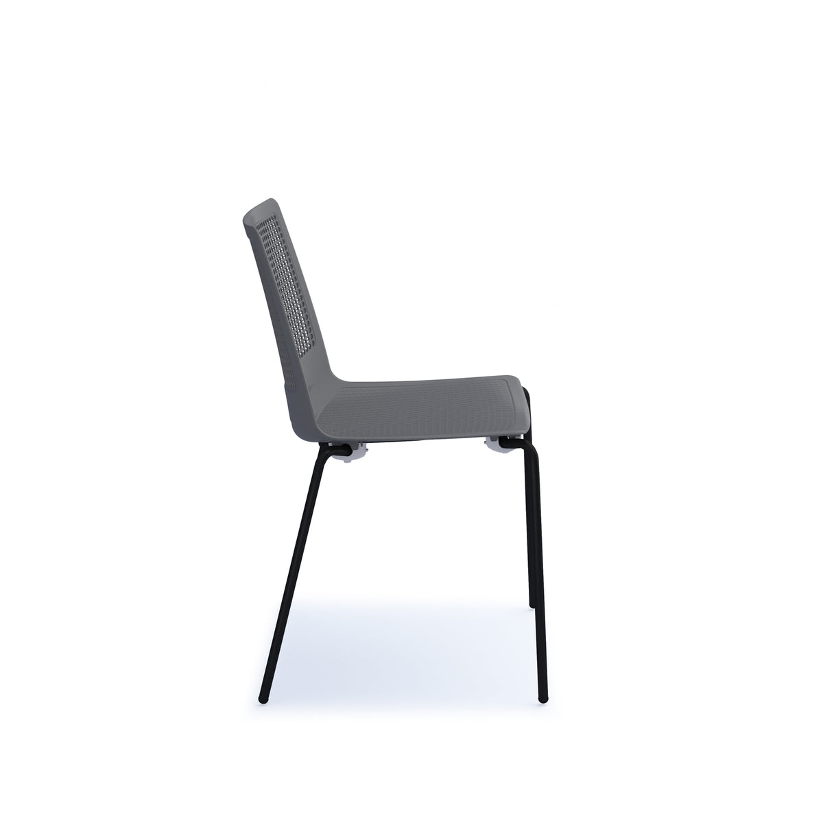 Harmony multi-purpose chair with black 4 leg frame - grey - view 2