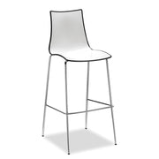Gecko shell dining stool with chrome legs - anthracite - view 1