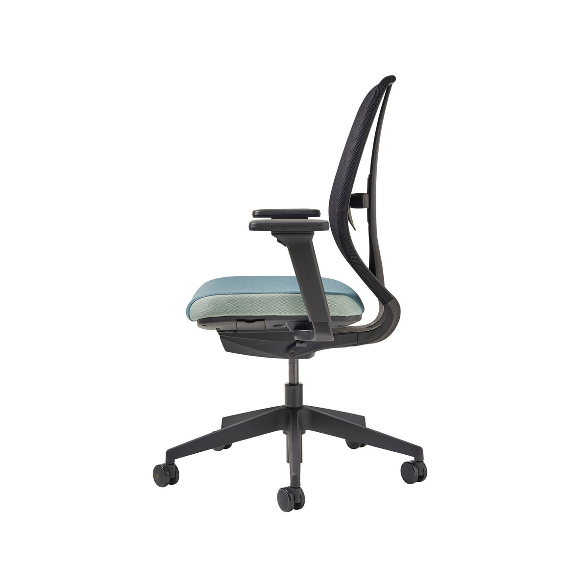 Kura mesh task chair with integrated seat adjustment, lumbar height and depth adjustment, synchronised mechanism and 3D adjustable arms - made to order - view 2