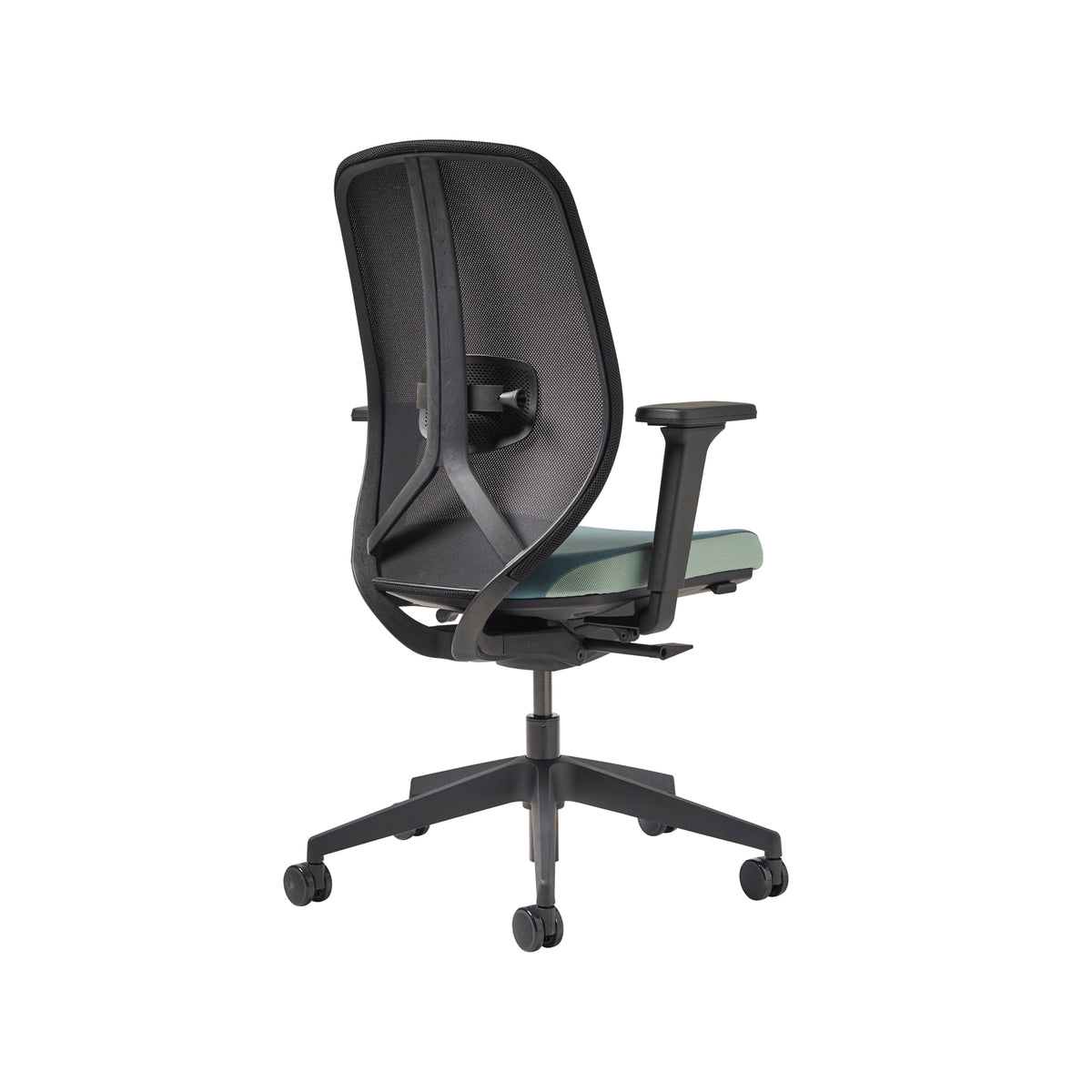 Kura mesh task chair with integrated seat adjustment, lumbar height and depth adjustment, synchronised mechanism and 4D adjustable arms - made to order - view 4