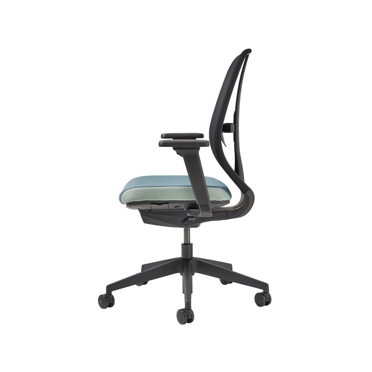 Kura mesh task chair with integrated seat adjustment, lumbar height and depth adjustment, synchronised mechanism and 4D adjustable arms - made to order - view 2