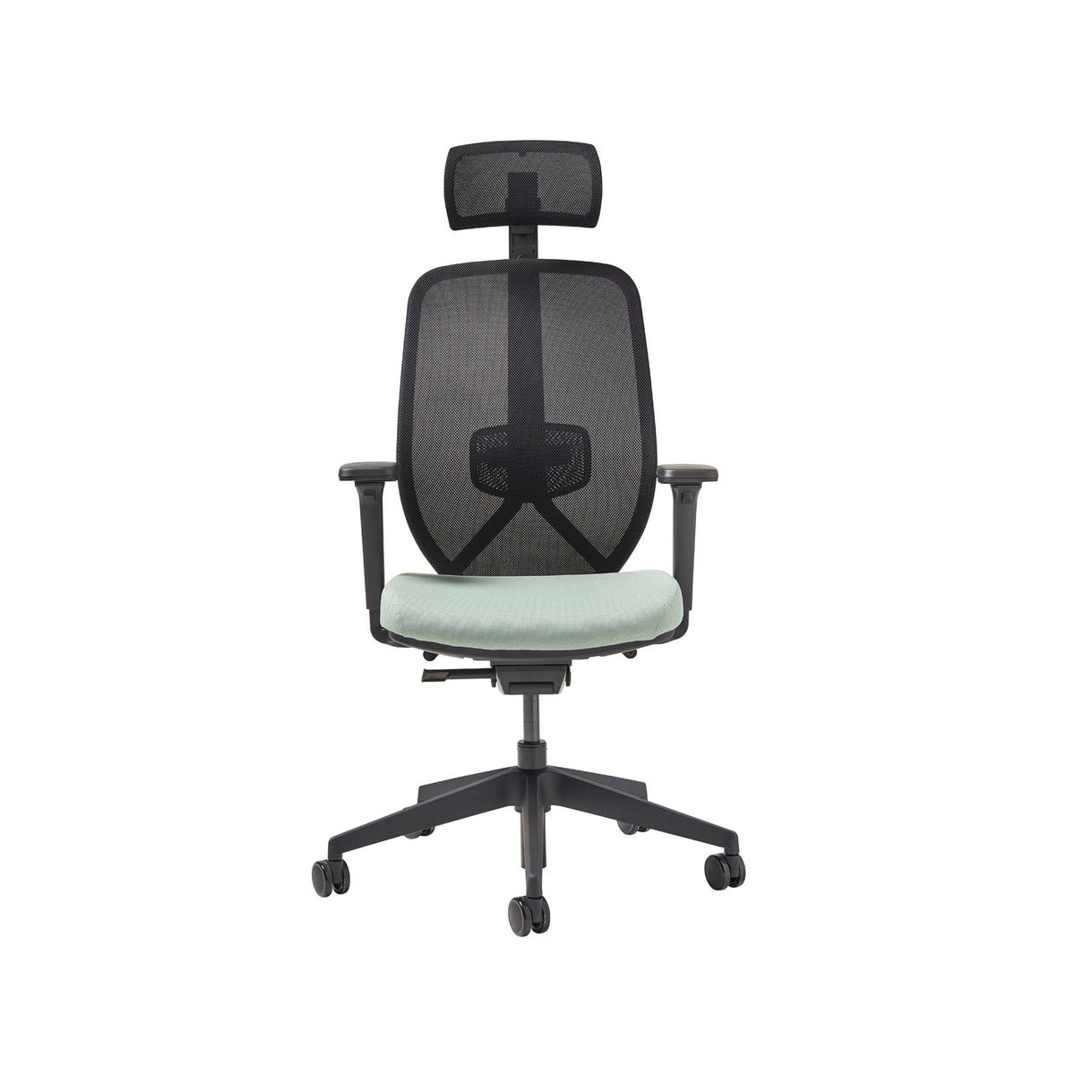 Kura mesh task chair with integrated seat adjustment, lumbar height and depth adjustment, synchronised mechanism and 4D adjustable arms with adjustable head rest- made to order - view 3