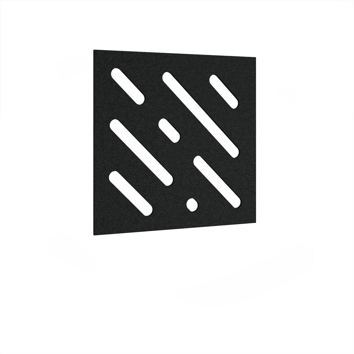 Lozenge Acoustic Ceiling-Wall Tiles 590w - Black - view 1