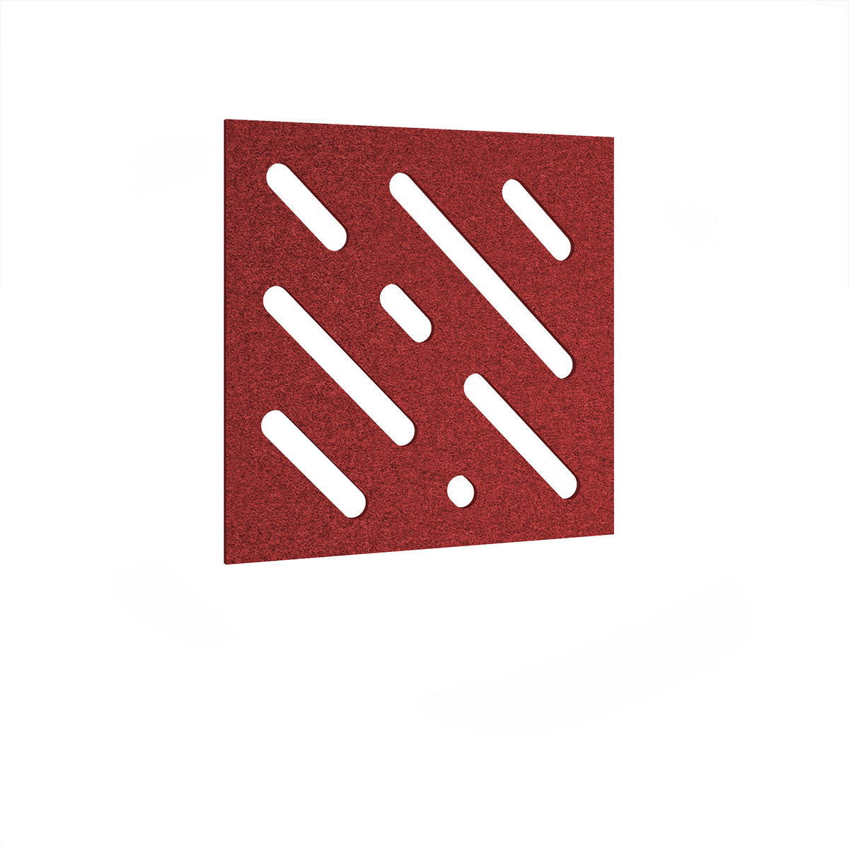 Lozenge Acoustic Ceiling-Wall Tiles 590w - Pure Red - view 1