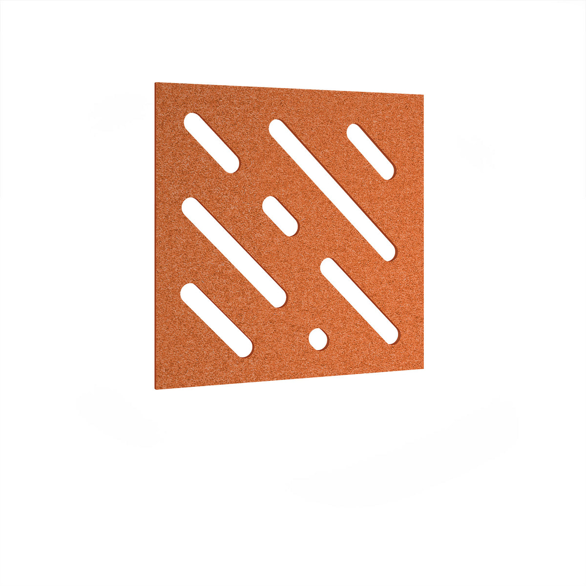 Lozenge Acoustic Ceiling-Wall Tiles 590w - Tangerine - view 1