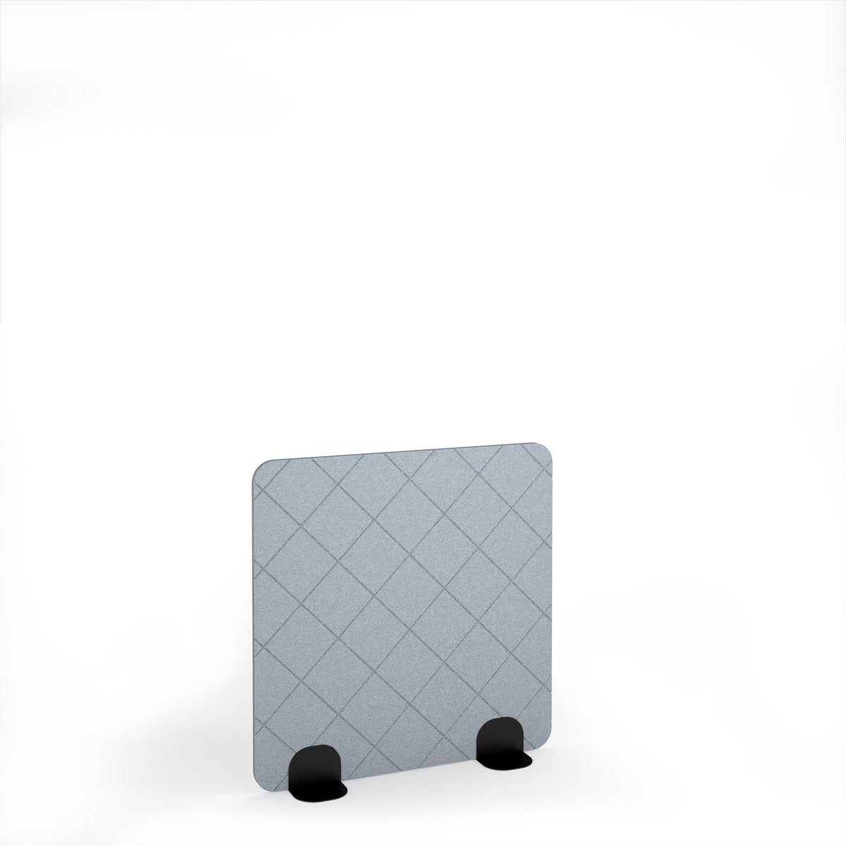 Lattice Accoustic Floor Standing Metal Base Legs 1200w 1200h - Black legs, Light Grey - view 1