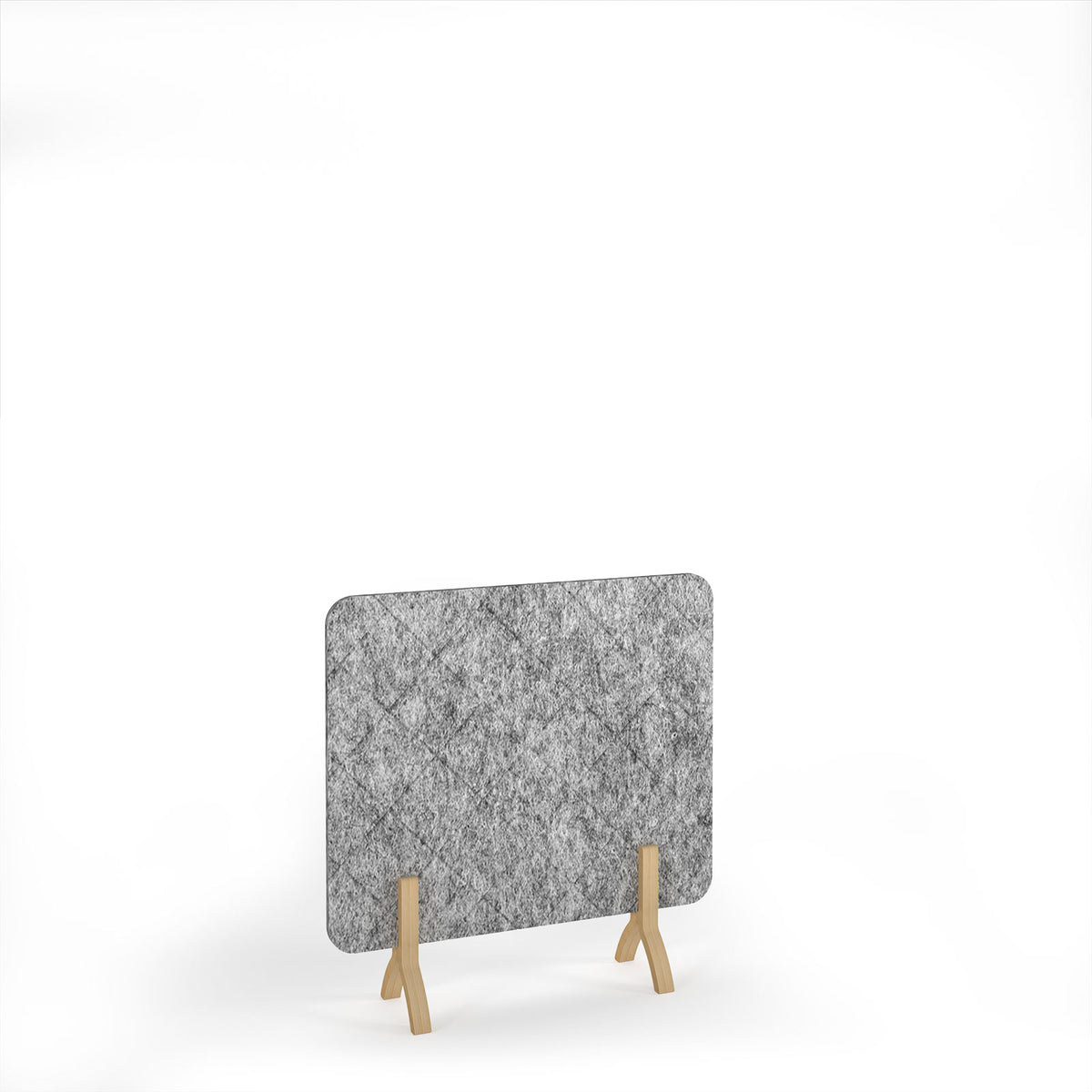 Lattice Acoustic Floor Standing Screen Wooden Legs 1200w 1200h - Dark Silver Grey - view 1 (lfsc1200-wf-dg.jpg)