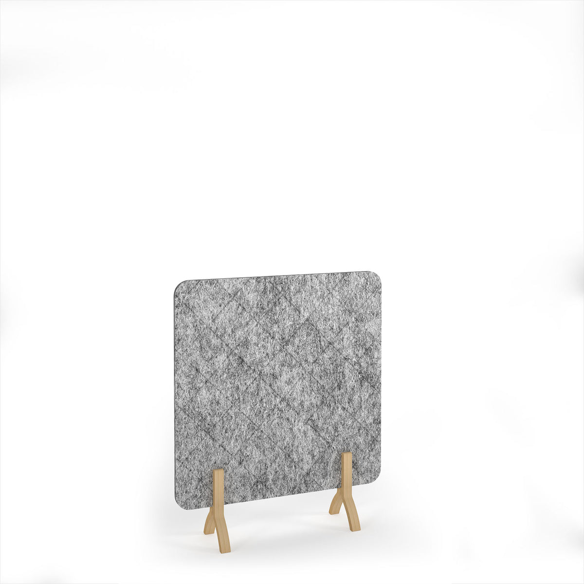 Lattice Acoustic Floor Standing Screen Wooden Legs 1200w 1400h - Dark Silver Grey - view 1 (lfsc1400-wf-dg.jpg)