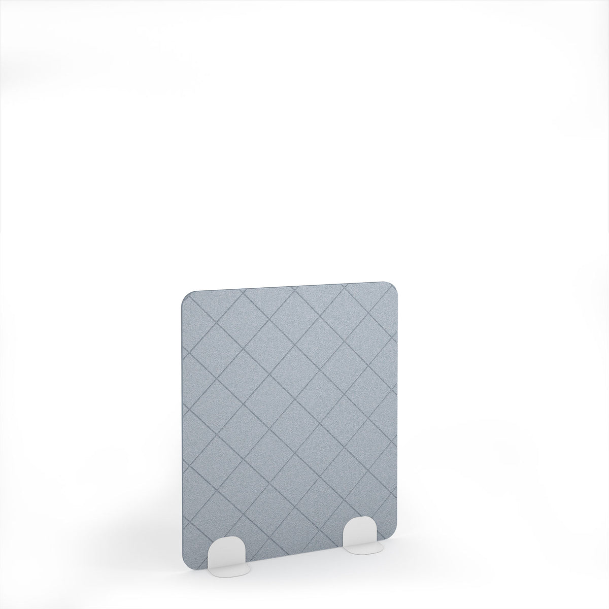 Lattice Accoustic Floor Standing Metal Base Legs 1200w 1400h - White legs, Light Grey - view 1