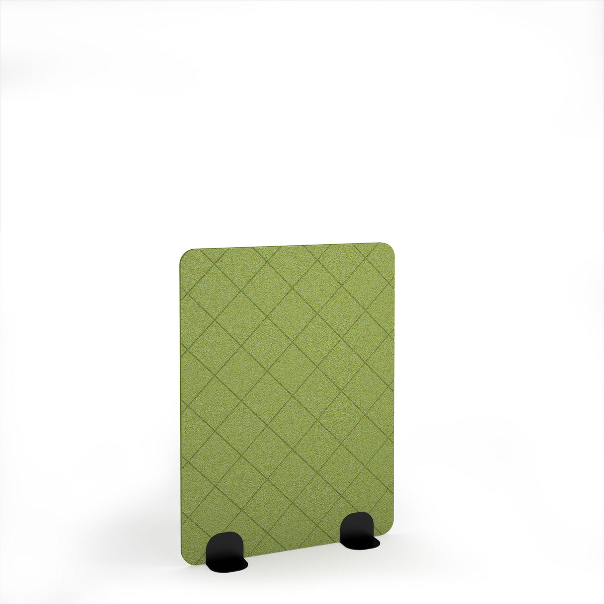 Lattice Accoustic Floor Standing Metal Base Legs 1200w 1600h - Black legs, Fruit Green - view 1