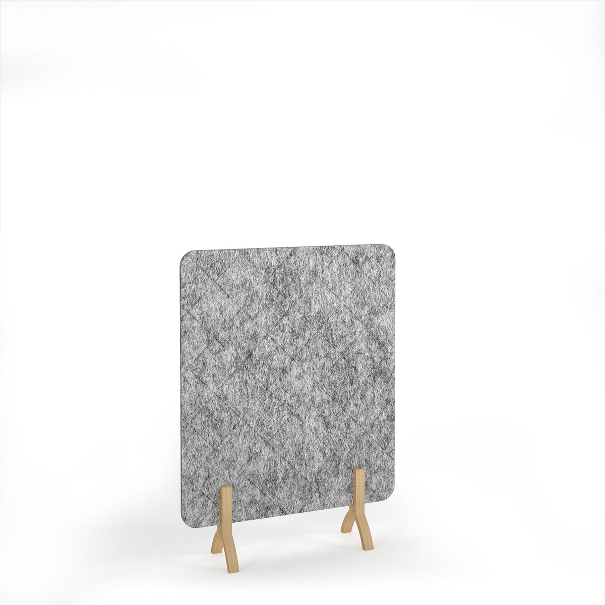 Lattice Acoustic Floor Standing Screen Wooden Legs 1200w 1600h - Dark Silver Grey - view 1 (lfsc1600-wf-dg.jpg)