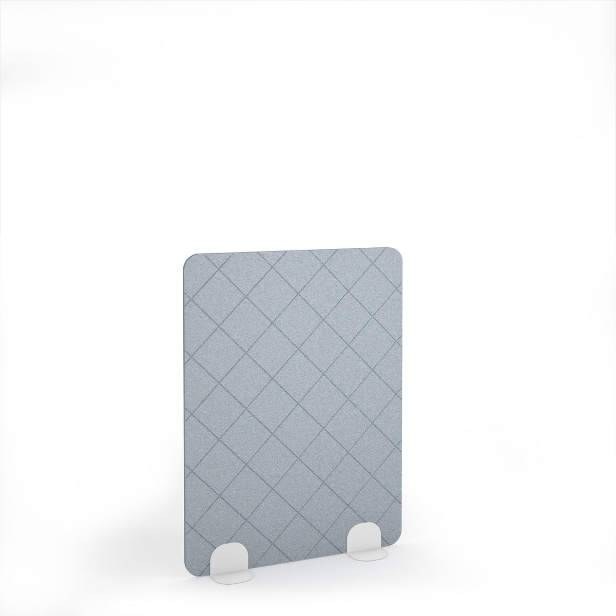 Lattice Accoustic Floor Standing Metal Base Legs 1200w 1600h - White legs, Light Grey - view 1