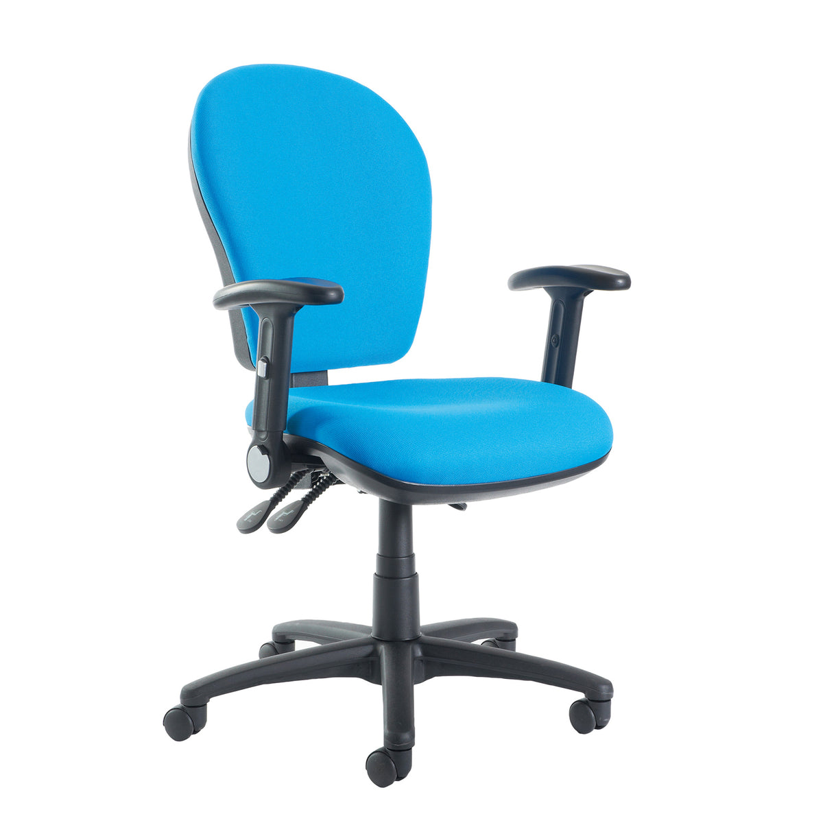 Altino XL fabric back operator chair with folding arms - made to order - view 1