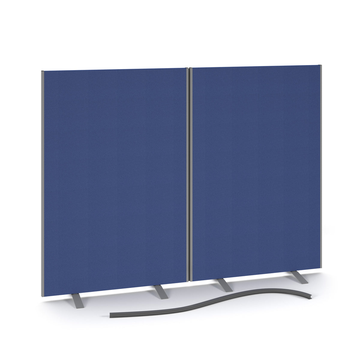 Floor standing fabric screen 2 way panel linking strip 1200mm - view 1