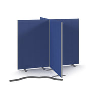 Floor standing fabric screen 4 way panel linking strip 1200mm - view 1
