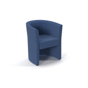 Luxe fabric single tub chair in Cobalt Blue - view 1