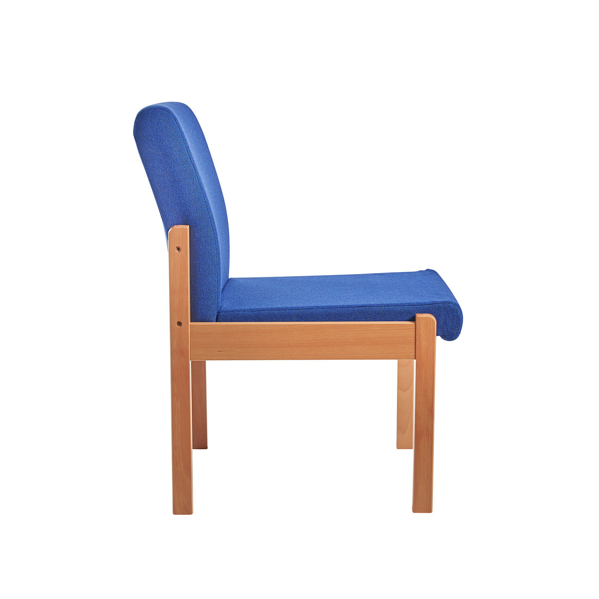 Meavy modular Beech wooden frame single chair with no arms 520mm wide - made to order - view 3