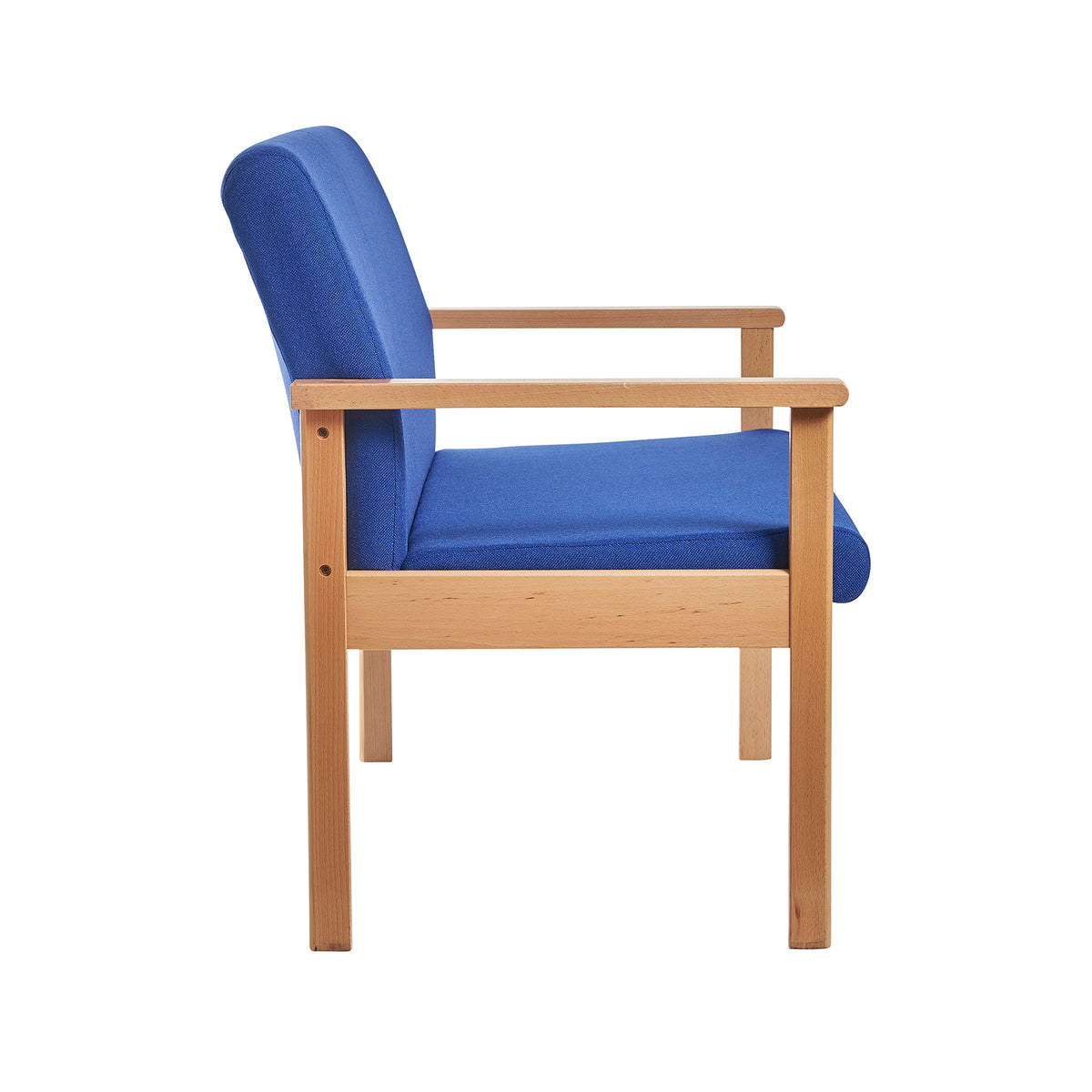 Meavy modular Beech wooden frame double chair with arms 1050mm wide - made to order - view 2