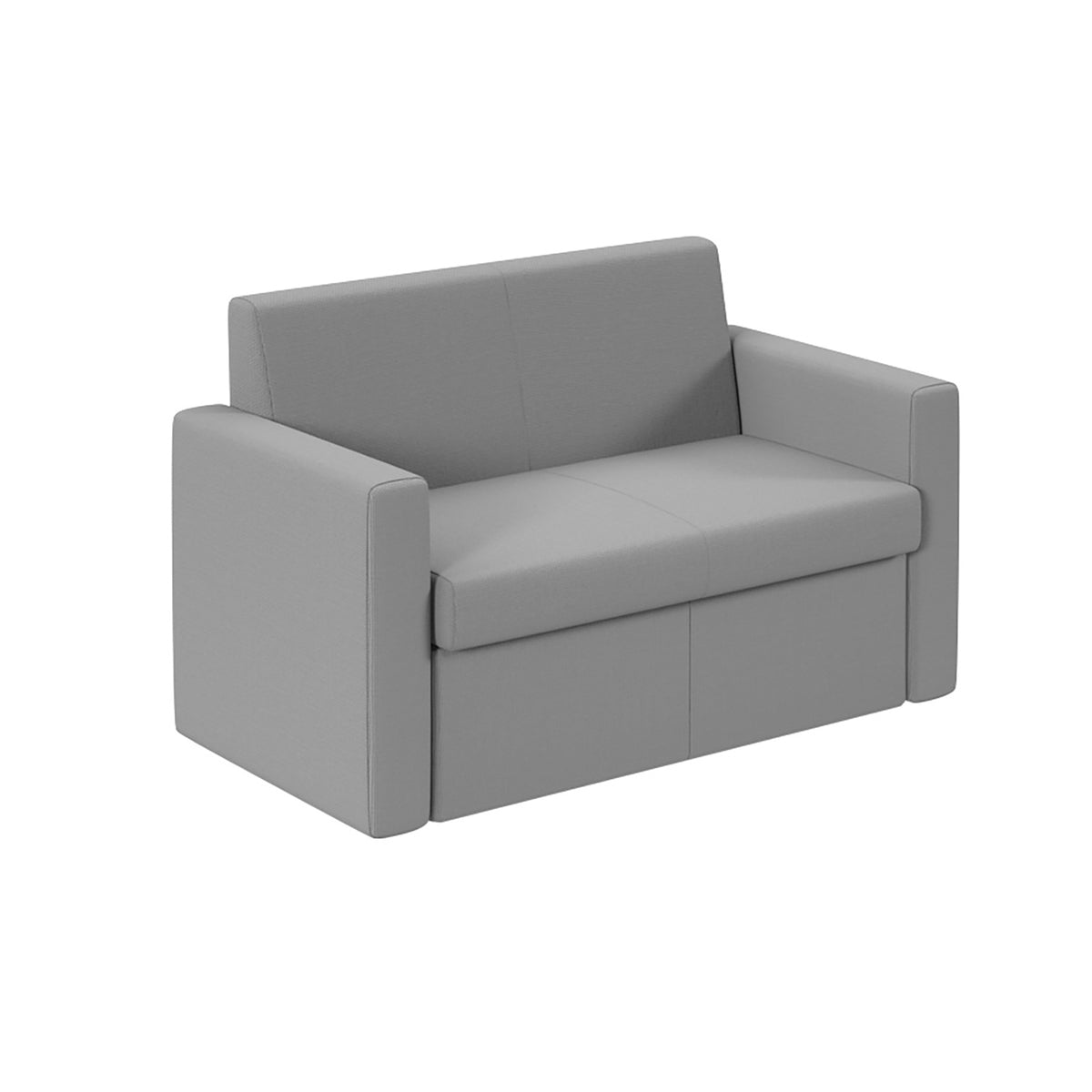 Melody double seater fabric sofa in Grey - view 1