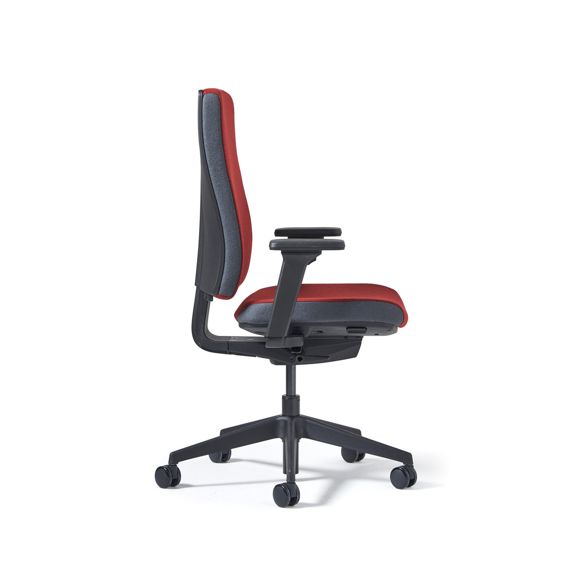 Miku fabric task chairs with integrated seat slide, back height adjustment, synchronised mechanism and 4D adjustable arms - made to order - view 2