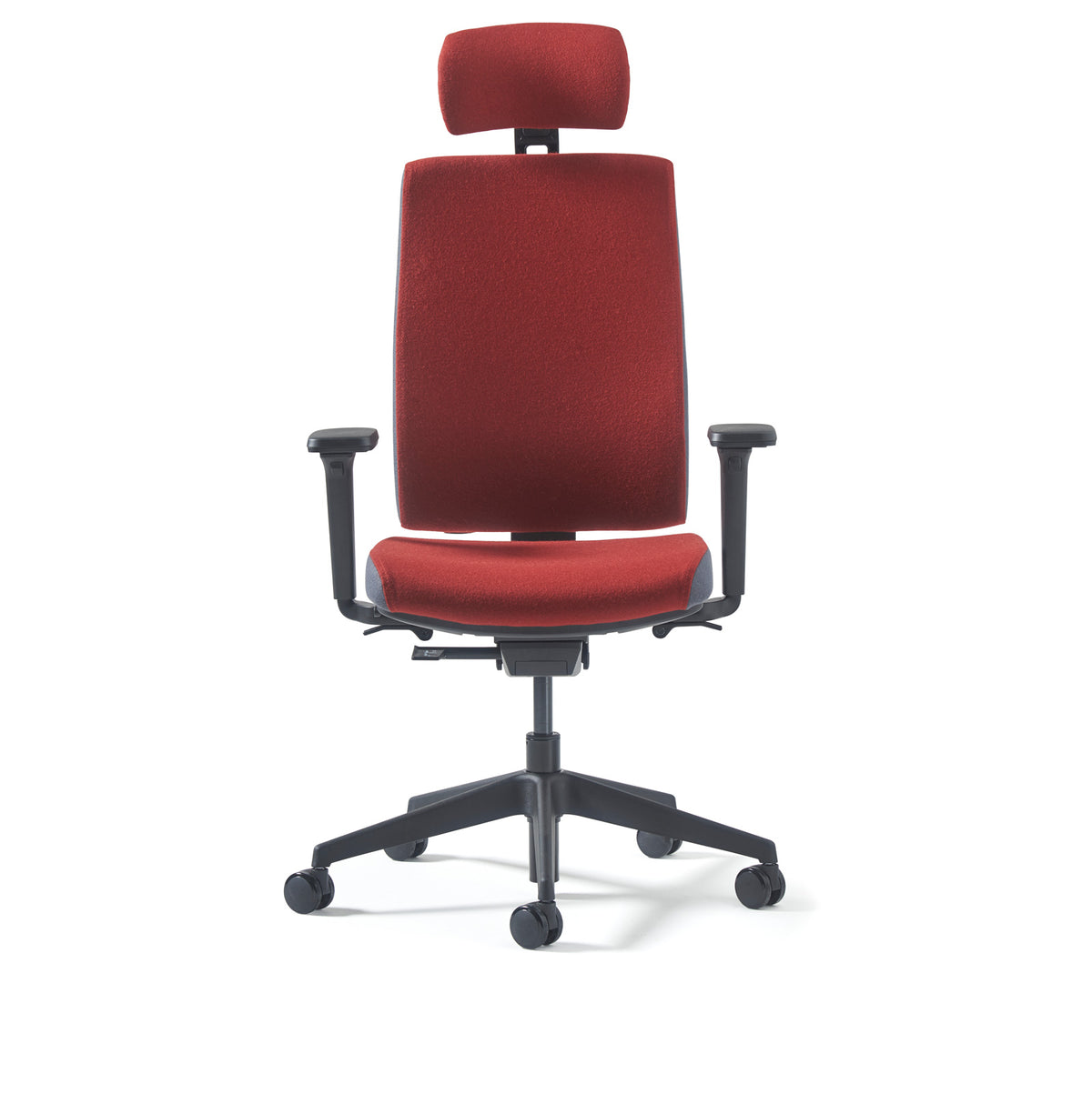 Miku fabric task chairs with integrated seat slide, back height adjustment, synchronised mechanism, head rest and 3D adjustable arms made to order - view 2