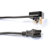 2 meter mains leads with 3 UK pin and includes a 13AMP fuse in black. - view 1