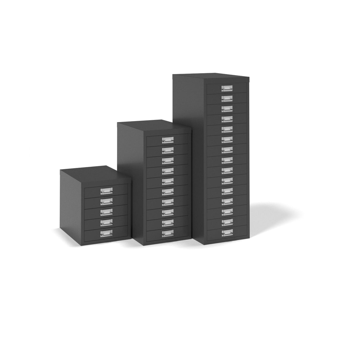 Bisley multi drawers with 10 drawers - black - view 4