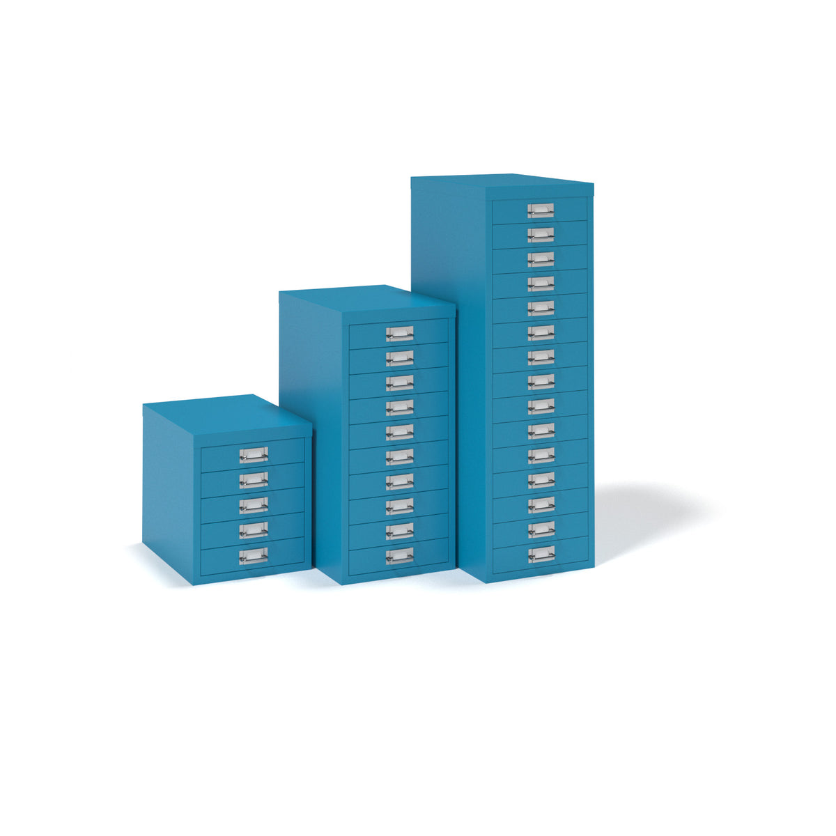 Bisley multi drawers with 10 drawers - blue - view 4