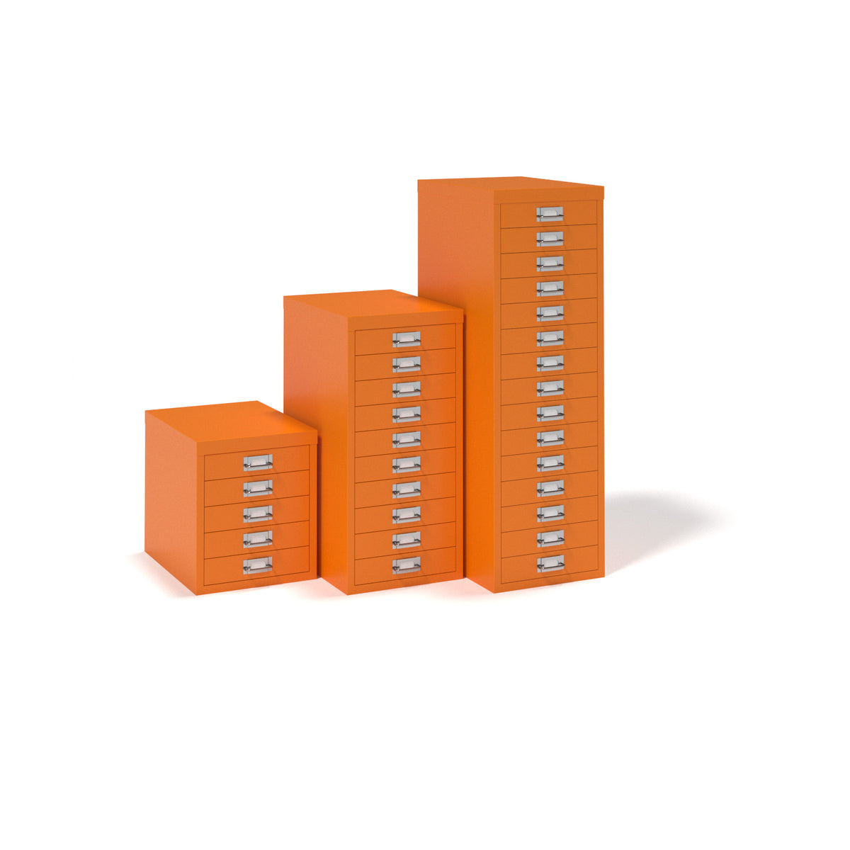 Bisley multi drawers with 10 drawers - orange - view 4