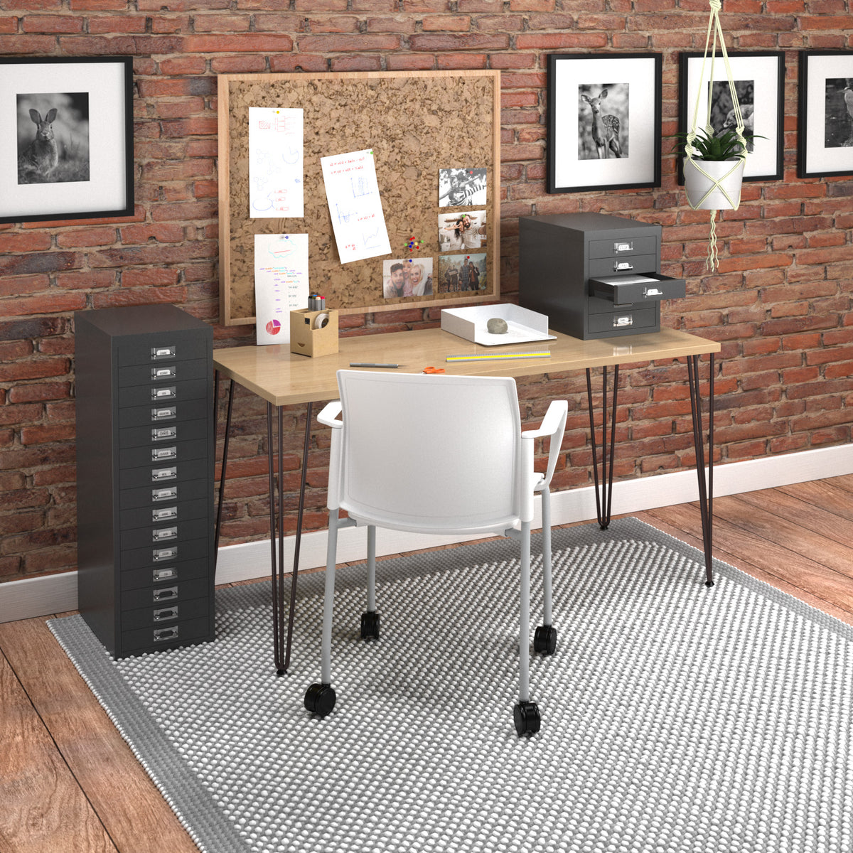 Bisley multi drawers with 10 drawers - black - view 2