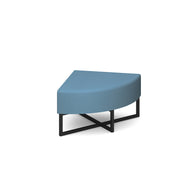 Nera modular soft seating corner unit with black frame - view 1