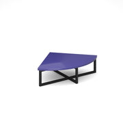 Nera corner unit table 700mm x 700mm with black frame - view 1