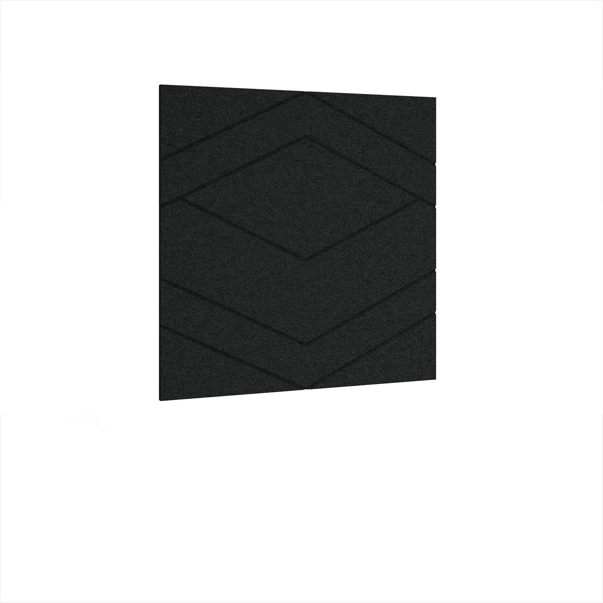 Oblique Acoustic Ceiling-Wall Tiles 590w - Black - view 1