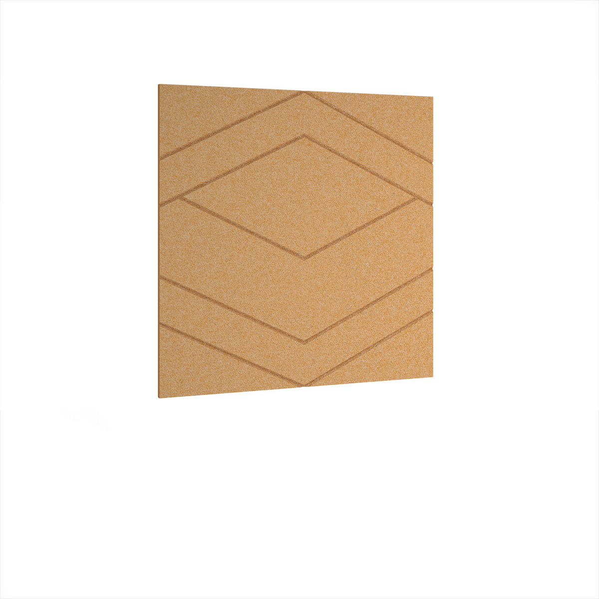 Oblique Acoustic Ceiling-Wall Tiles 590w - Longan Yellow - view 1