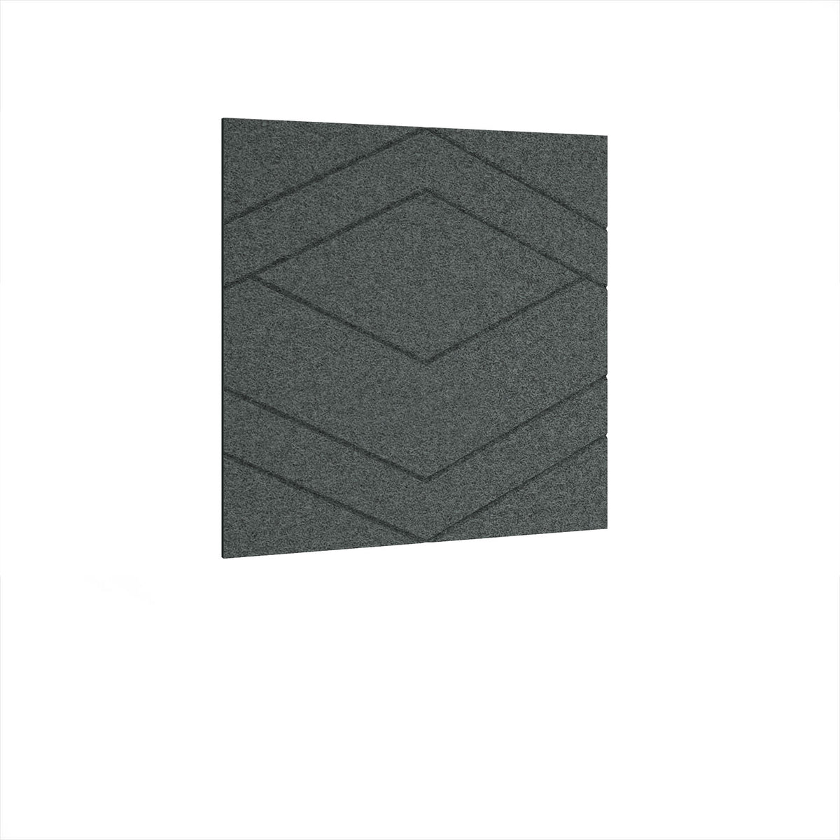 Oblique Acoustic Ceiling-Wall Tiles 590w - Moonlight Grey - view 1